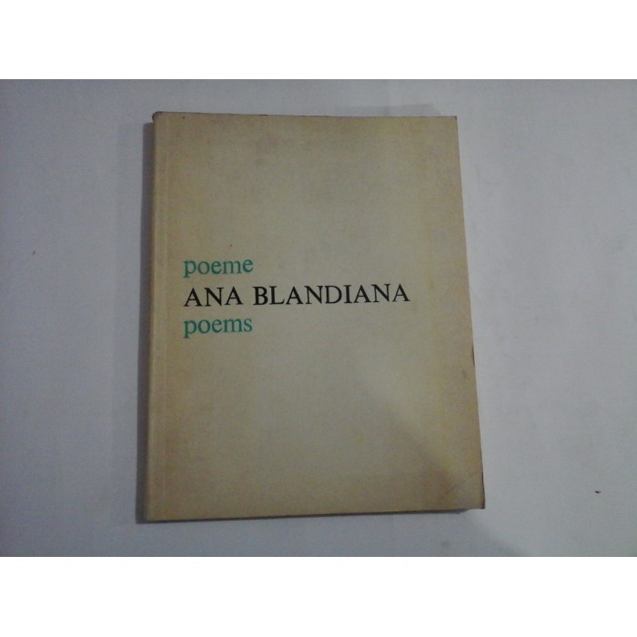  POEME  * ANA  BLANDIANA *  POEMS 